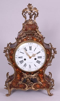 Louis XV Vernis Martin and Gilt-Brass Mounted Clock 