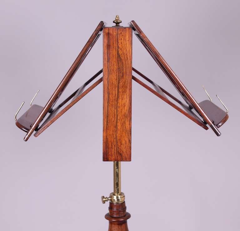 19th Century Rosewood Duet Stand 