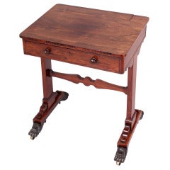 George IV Period Rosewood Chamber Writing-Table