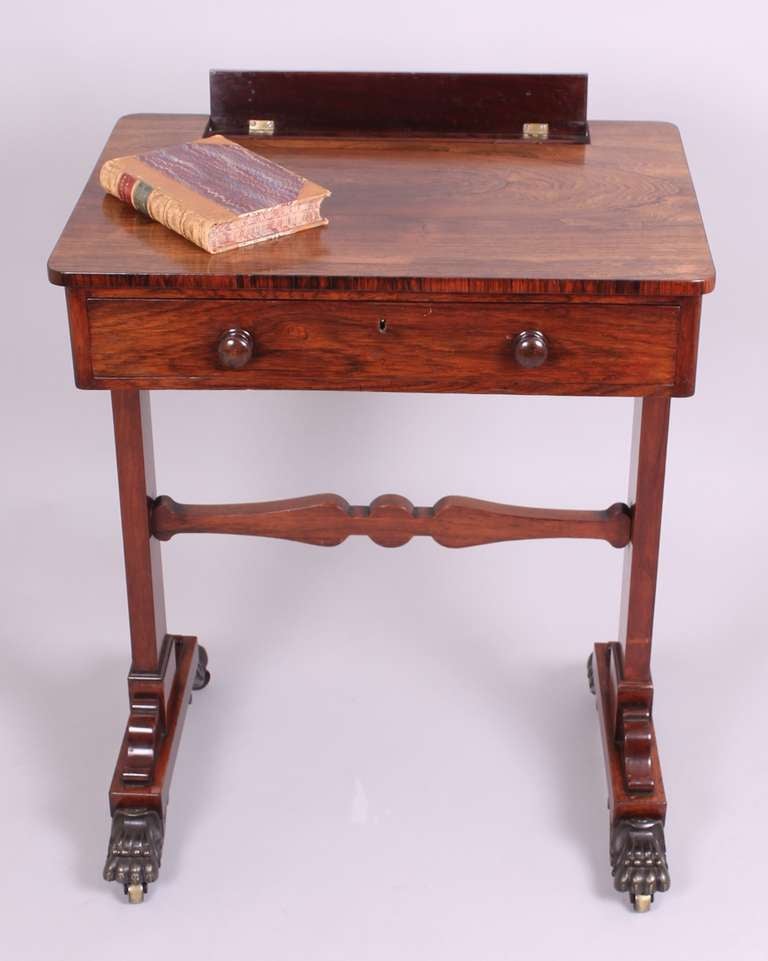 George IV Period Rosewood Chamber Writing-Table 1