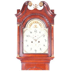 Early 19th century oak long-case clock by Caldecott of Huntingdon