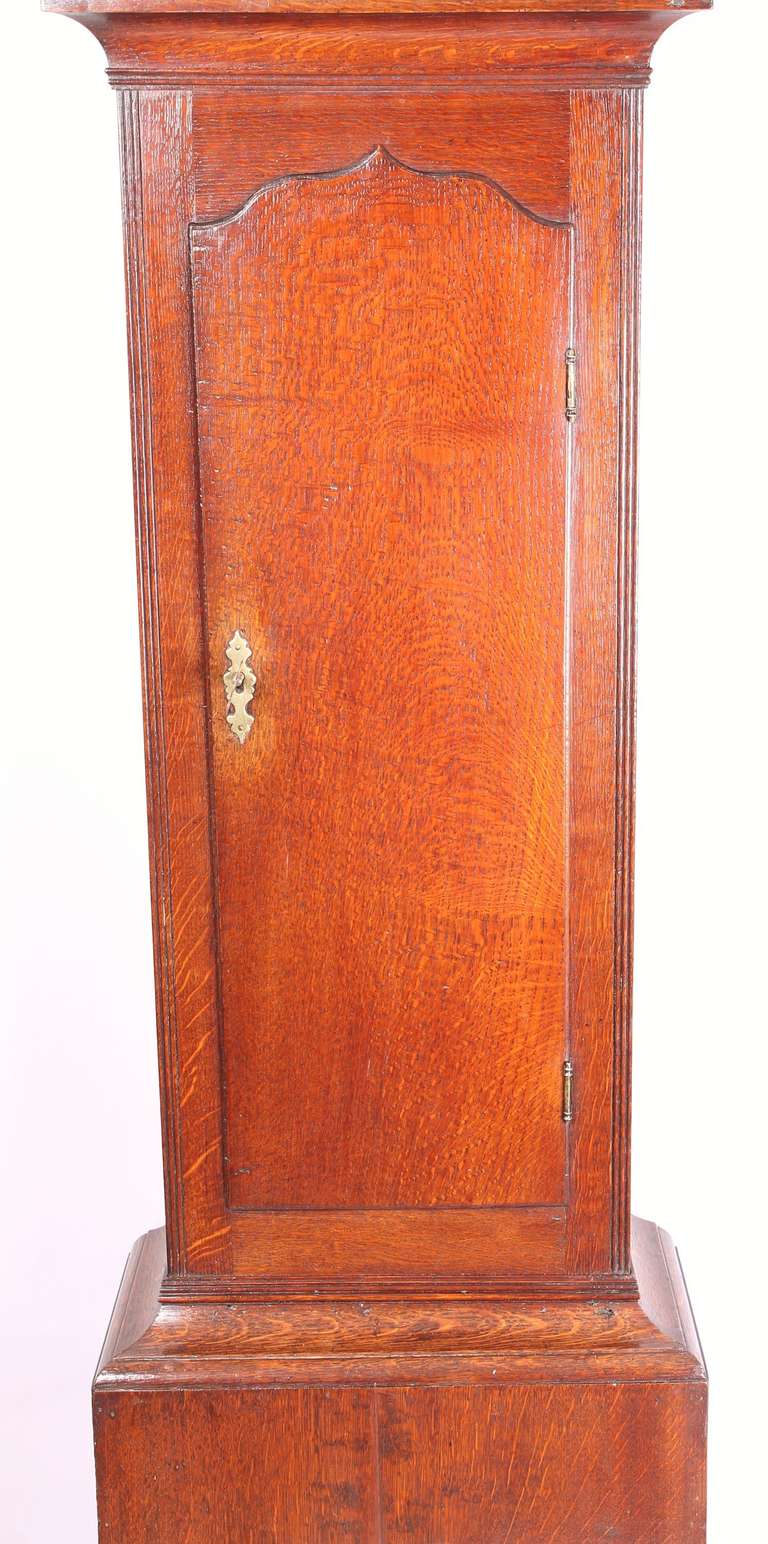 Oak Early 19th century oak long-case clock by Caldecott of Huntingdon