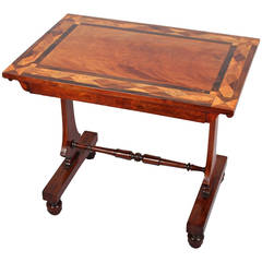 Mahogany and Parquetry Centre Table with a Distinctive Top 12