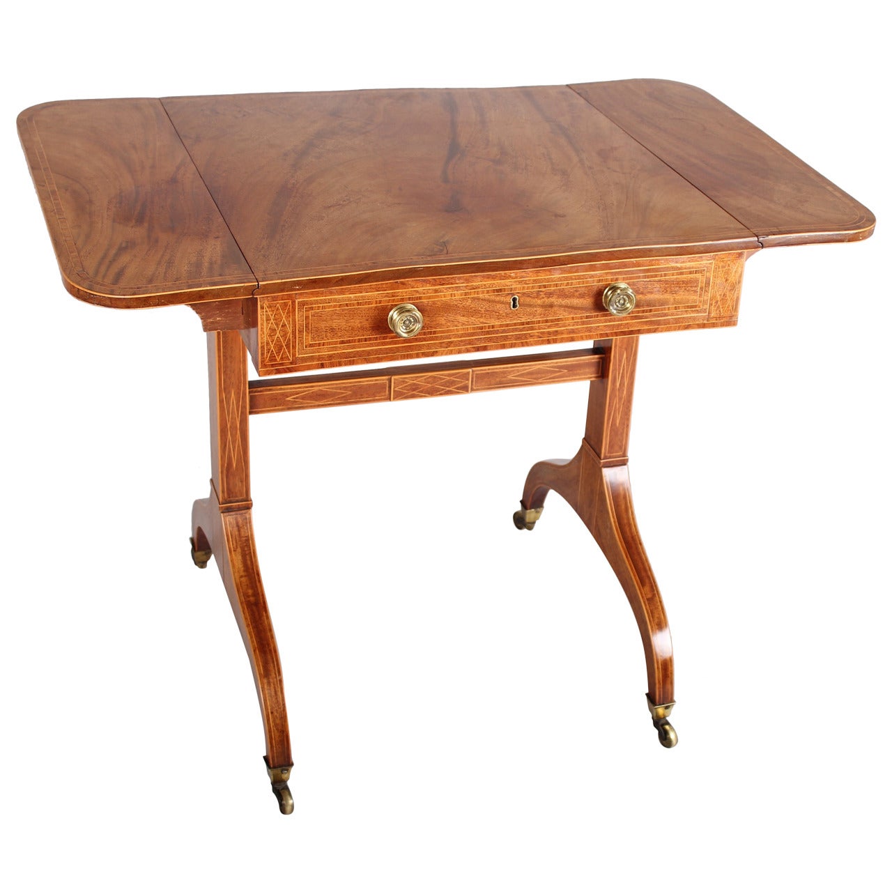 George III Period Mahogany Sofa Table For Sale