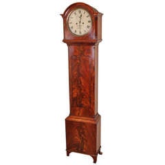 Early 19th century mahogany long-case clock by Johnson & Co., Dublin