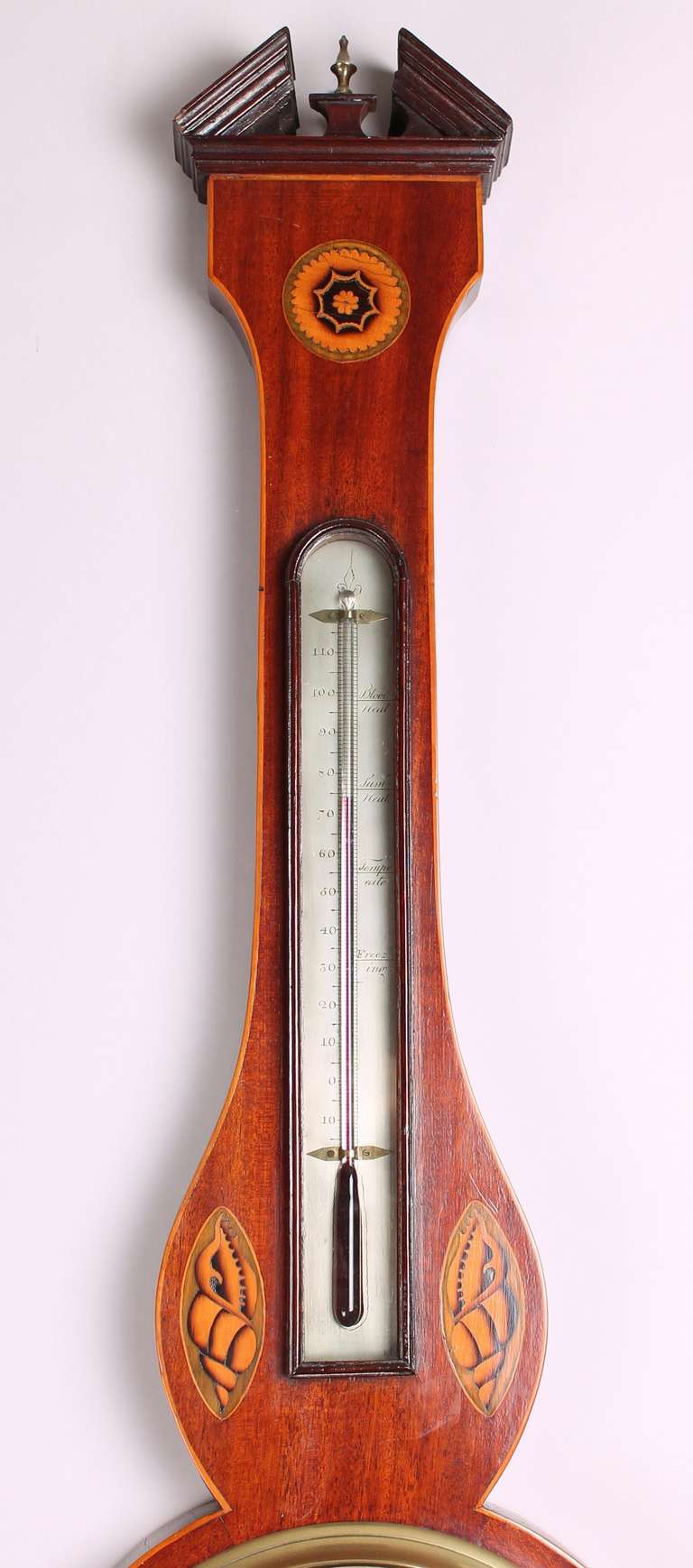 Early 19th Century Mahogany Wheel Barometer by J Gatty In Excellent Condition For Sale In Cambridge, GB