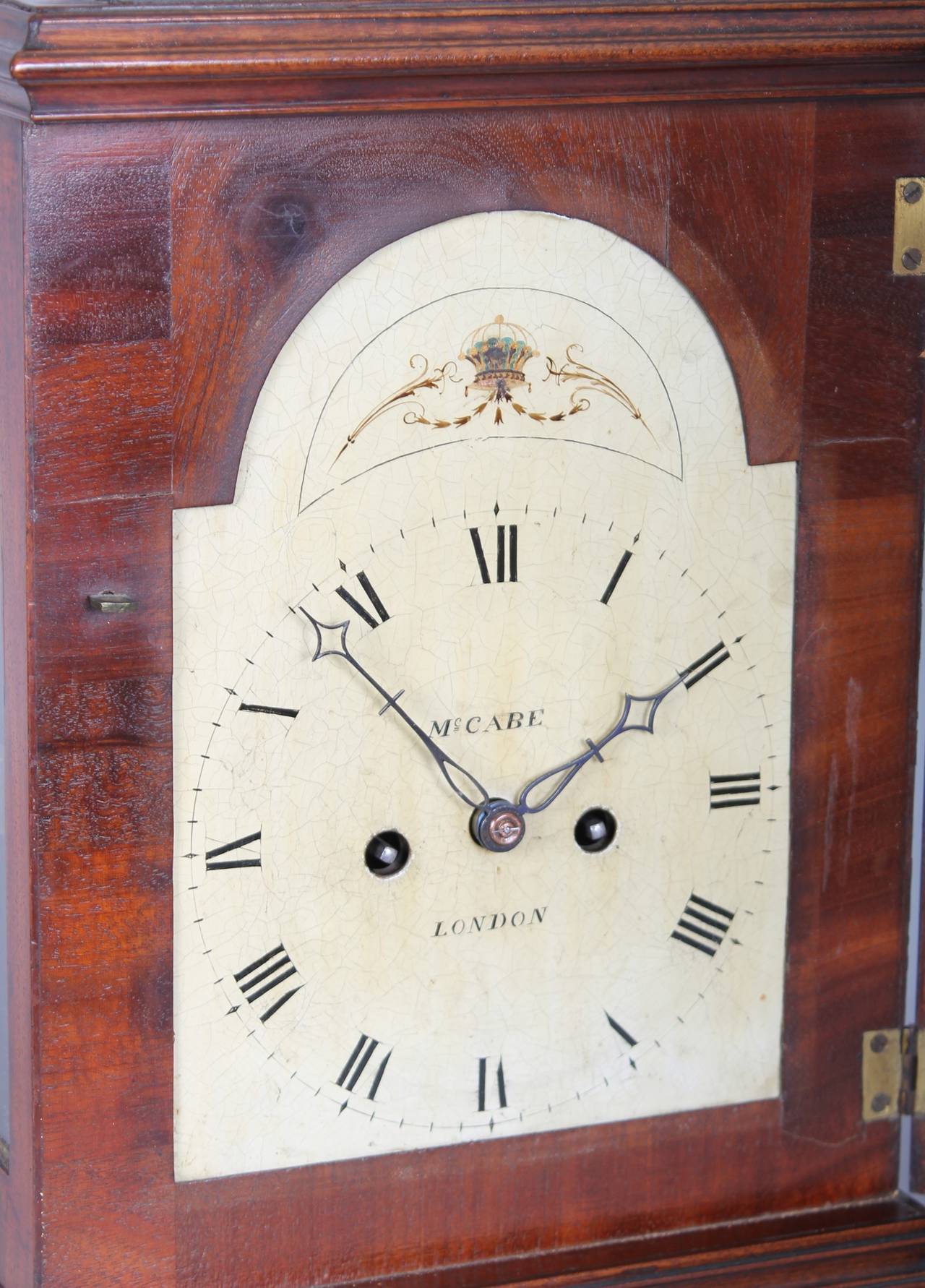 George III Period Mahogany Bell-Top Bracket Clock by McCabe of London