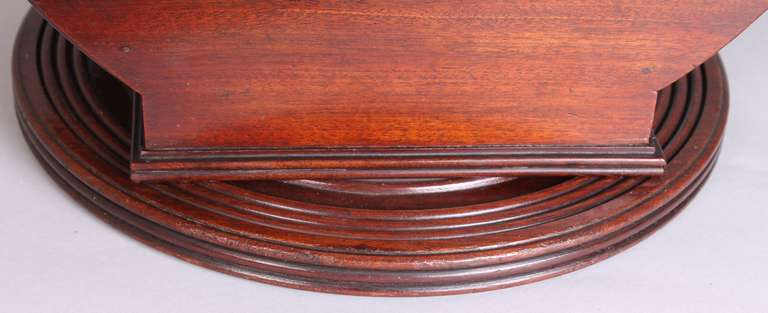 English Rare George Iii Period Mahogany 'lady-susan' Cheese-coaster