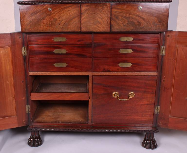 Fine George IV Period Mahogany Bookcase and Cabinet of High Quality In Good Condition In Cambridge, GB