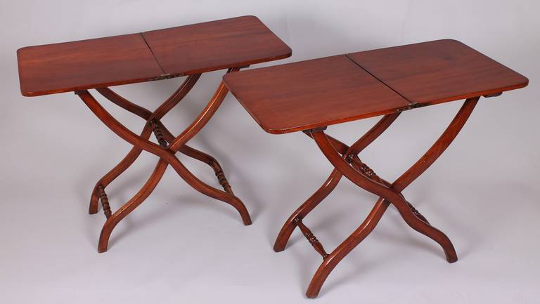 Matched Pair of 19th Century Mahogany 'Coaching' Tables