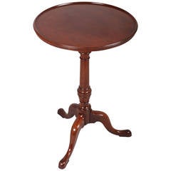 George III Period Mahogany Tripod Table of Dense Timber