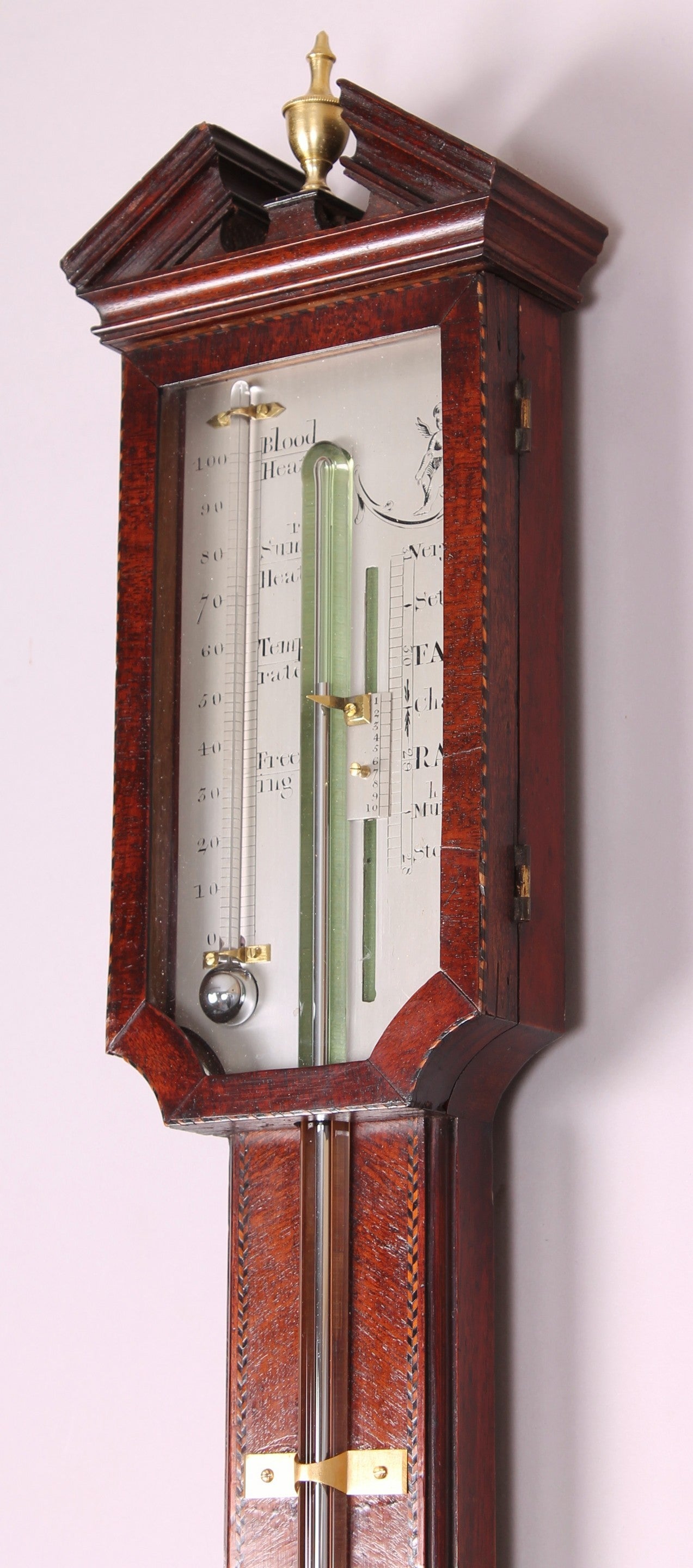 British George III period mahogany stick barometer