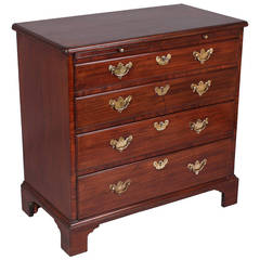 A mid eighteenth century mahogany chest-of-drawers of small proportions