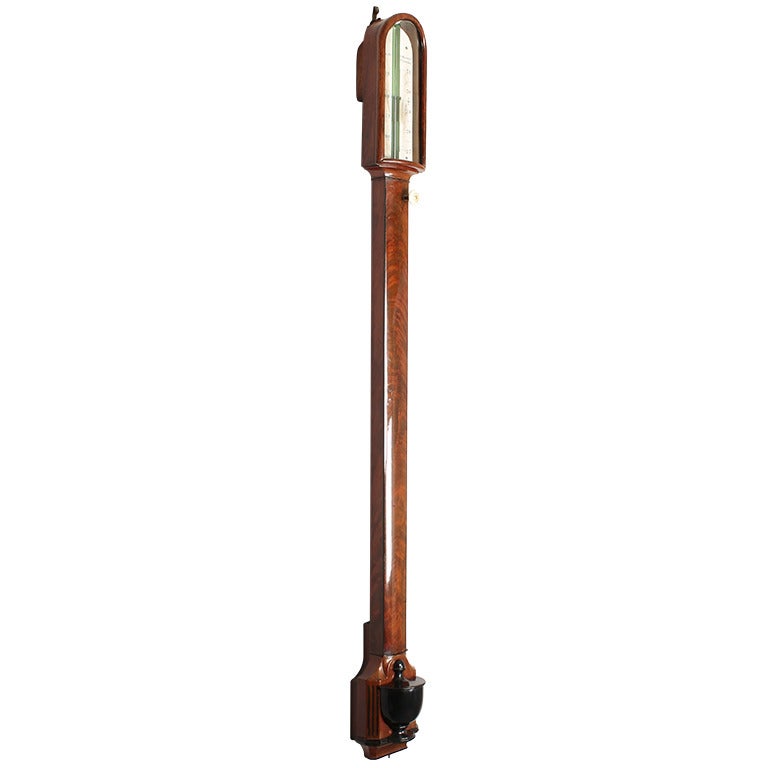 Fine early 19th century stick barometer by J Ronketti