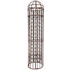 Vintage Cylindrical Wine Cage