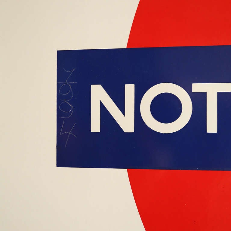 Industrial London Underground Sign