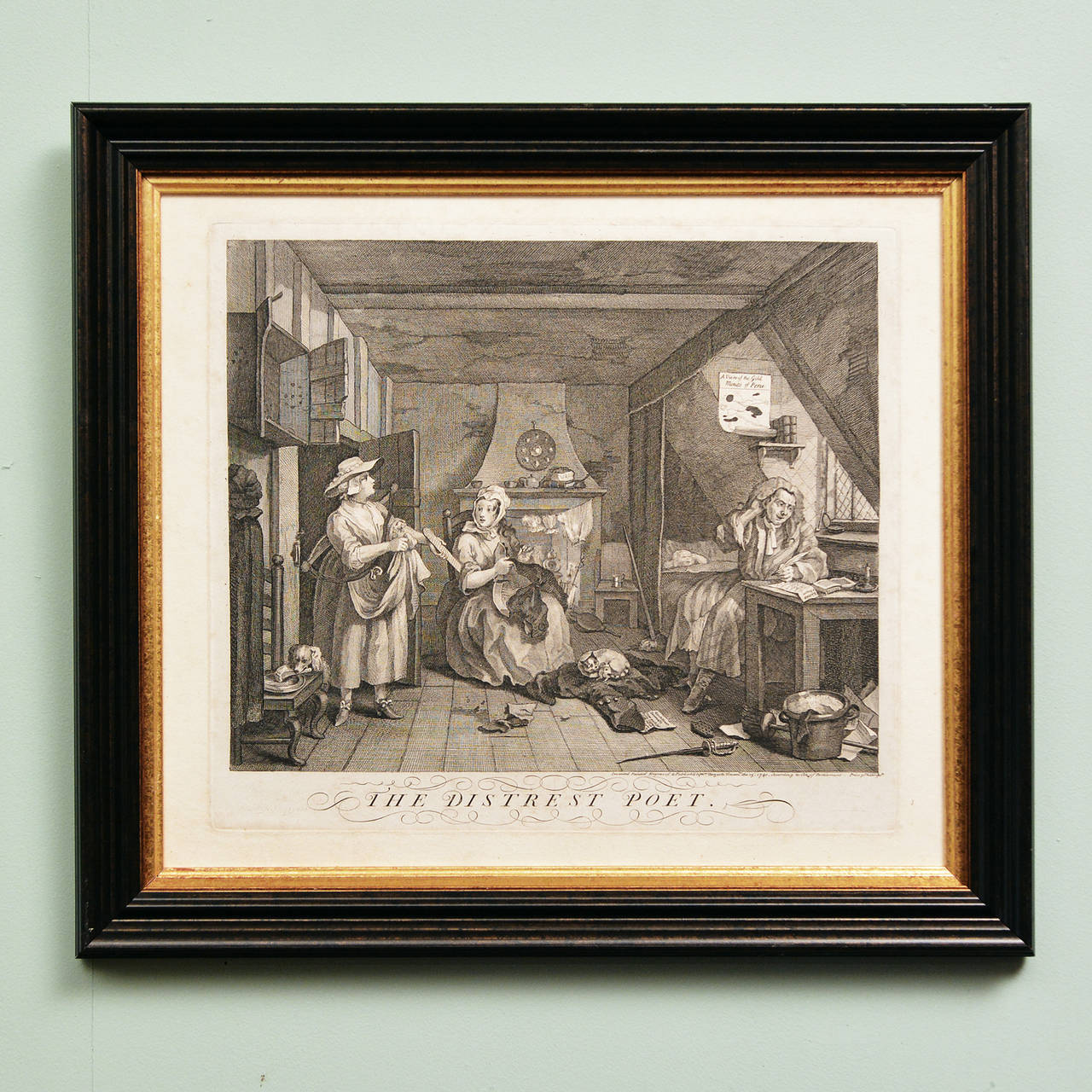 William Hogarth's 'the Distrest Poet and Enraged Musician'