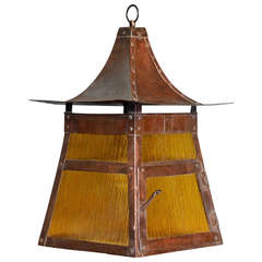 Copper Arts and Crafts Lantern