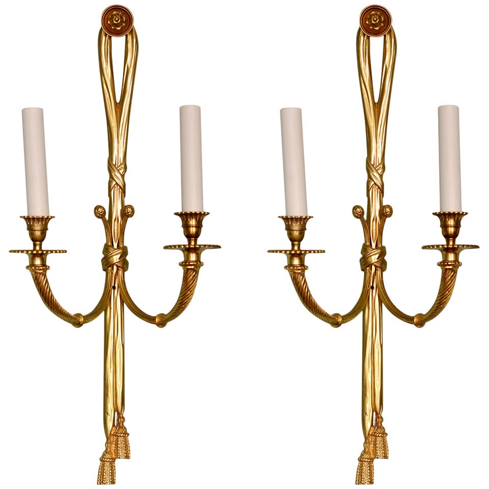 Pair of Louis XVI Style Wall Sconces