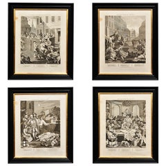 "Four Stages of Cruelty, " Engraved Prints after William Hogarth