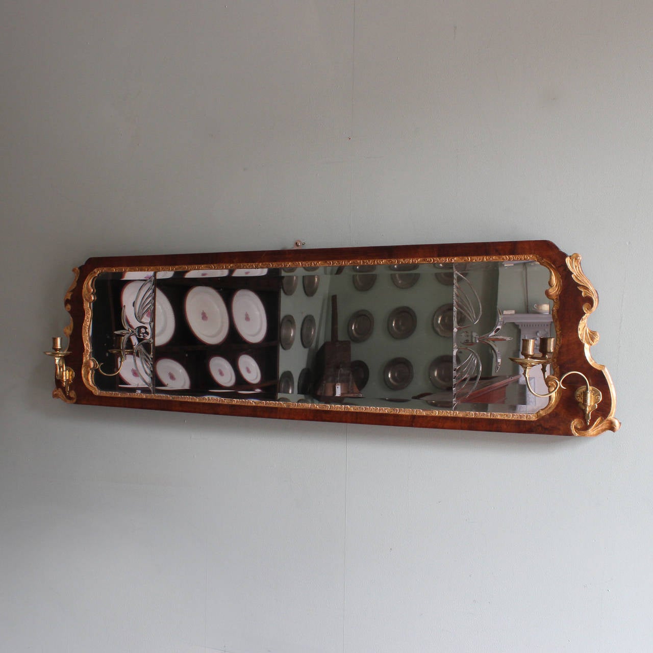 Early Georgian Overmantle Mirror