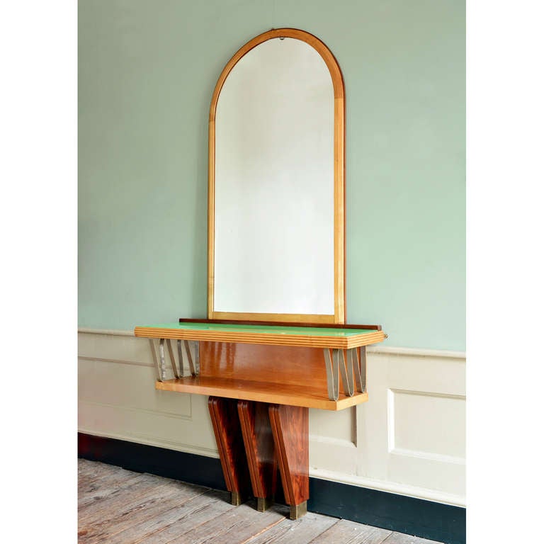 Italian Maple Console Table