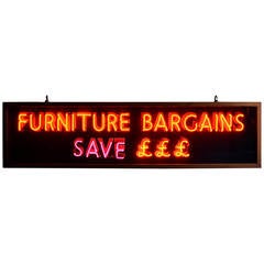 Vintage Neon Retail Sign