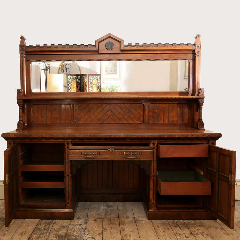 Gothic Revival Reformed Gothic Sideboard