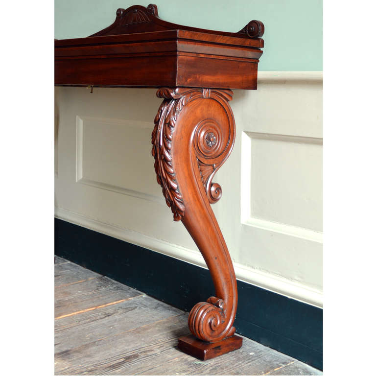 Regency Mahogany Console Table In Excellent Condition In London, GB