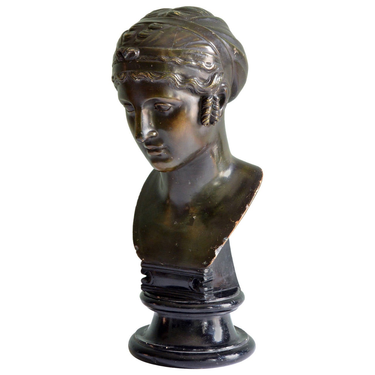 Female Plaster Bust at 1stDibs