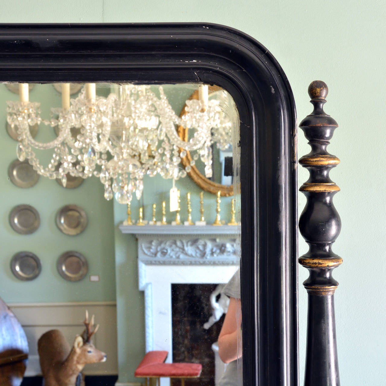 Victorian Huge Cheval Mirror