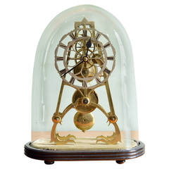 Antique Victorian Skeleton Clock