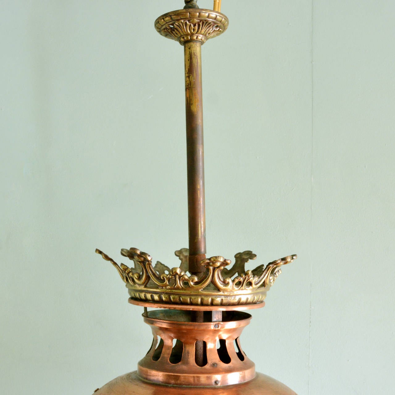 19th Century Copper and Brass Lantern 5