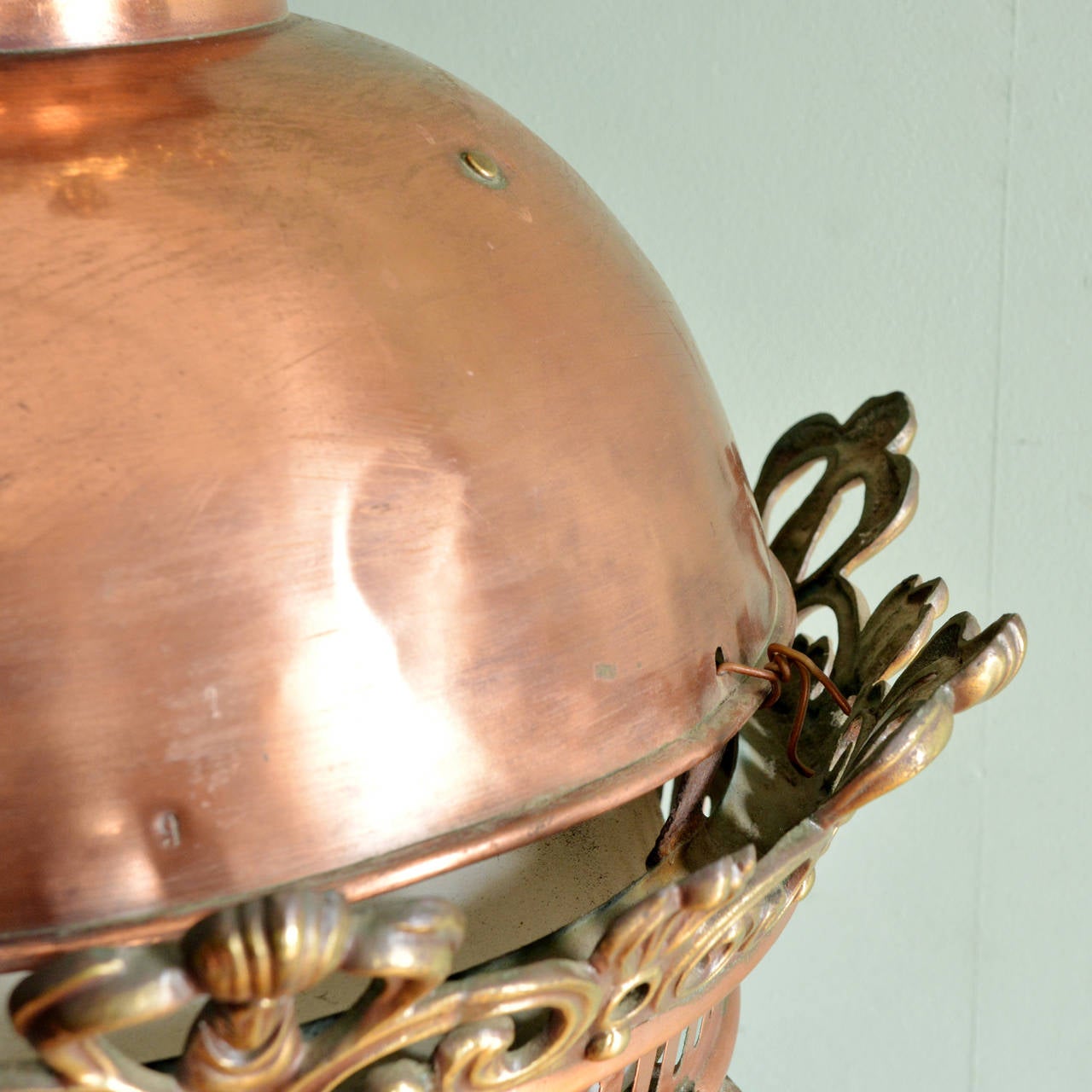 19th Century Copper and Brass Lantern 3