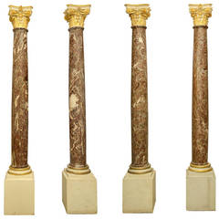 Rouge Royale Marble Columns 3