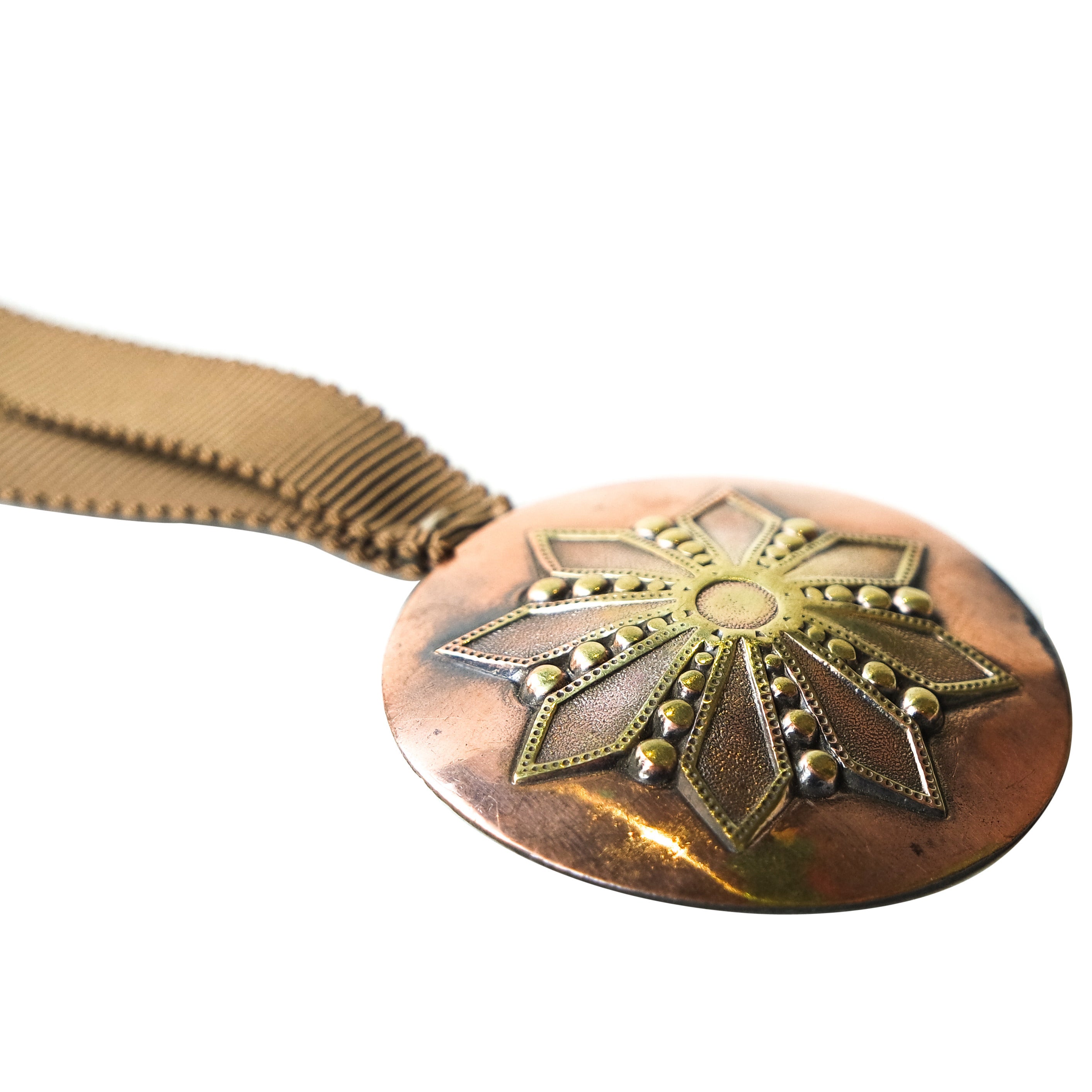 19th Century British Indian Army Belt Plate Necklace