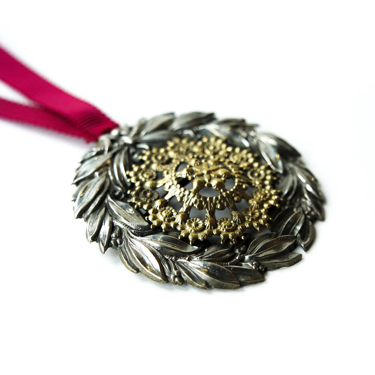 19th Century Malagasy Military Belt Plate Necklace