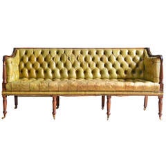 Antique Regency Leather Sofa