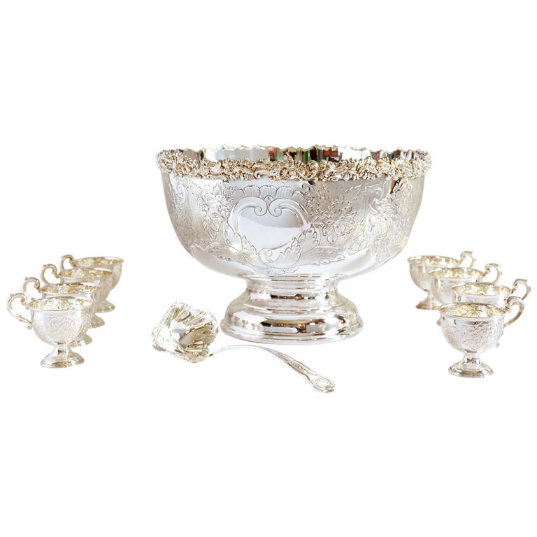Silverplate Punch Bowl at 1stDibs