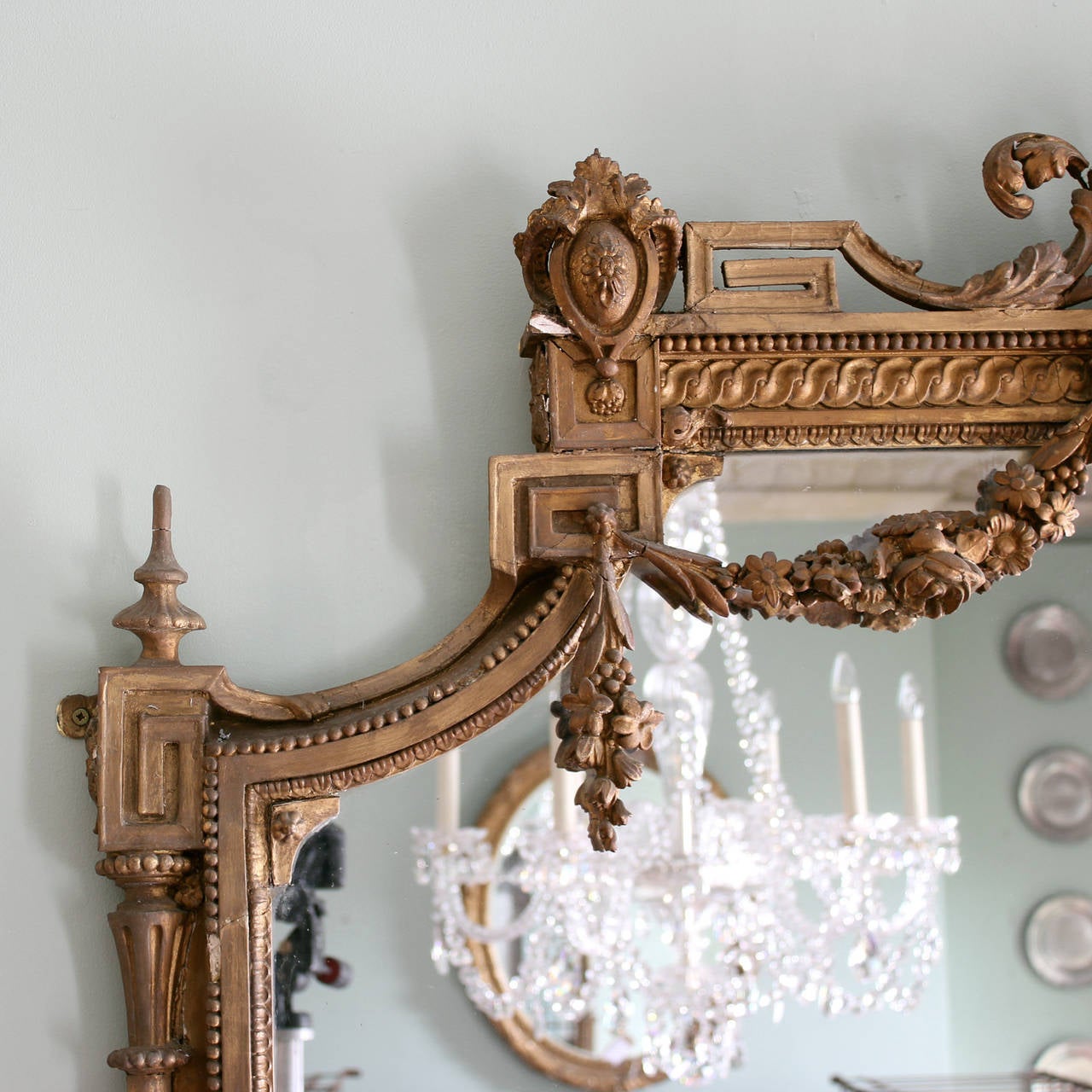 Victorian Overmantle Mirror at 1stDibs