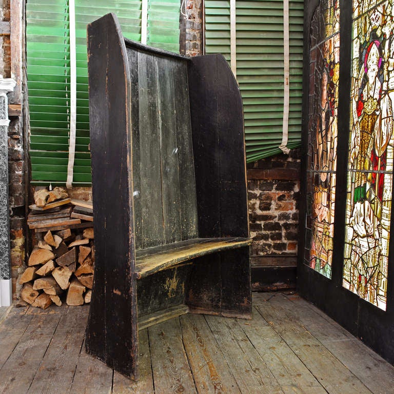 Nineteenth Century Provincial Fireside Settle