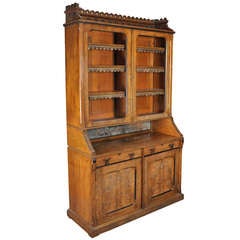 A Victorian Gothic Revival Bookcase