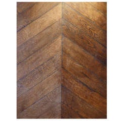 Antique Carpathian Oak Point d'Hongrie Parquet