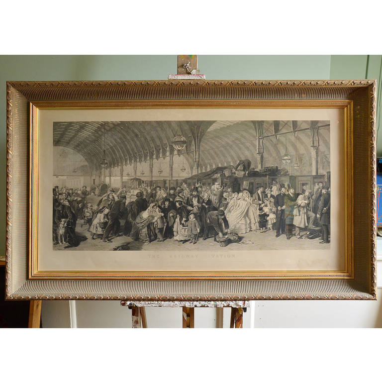 The Railway Station, by William Powell Frith, RA, original etching in later gilt frame.

Available to view at Brunswick House, London.

Dimensions: 52 cm (20½
