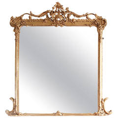 Victorian Rococo Giltwood Mirror