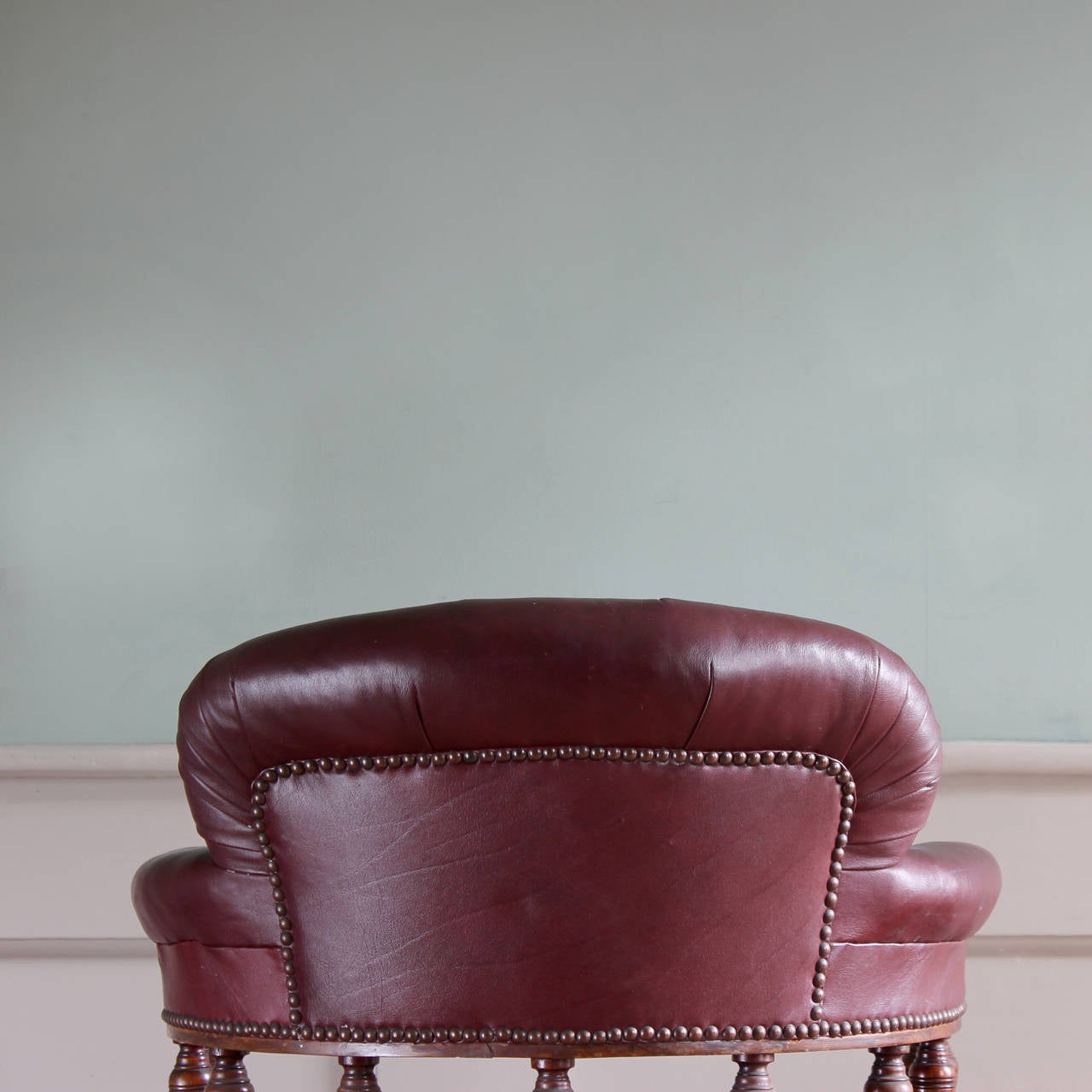A Victorian Leather Club Chair 6
