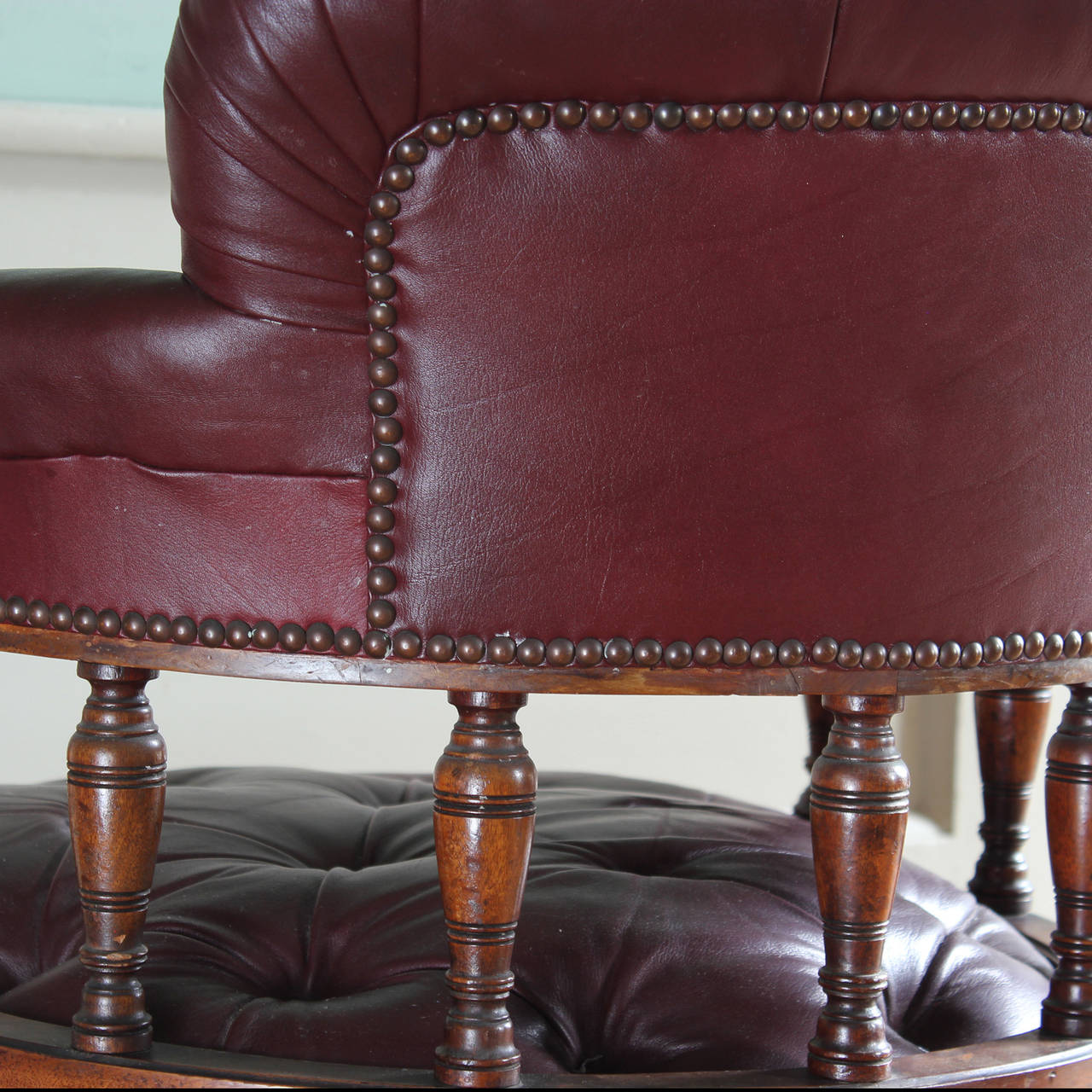 A Victorian Leather Club Chair 1