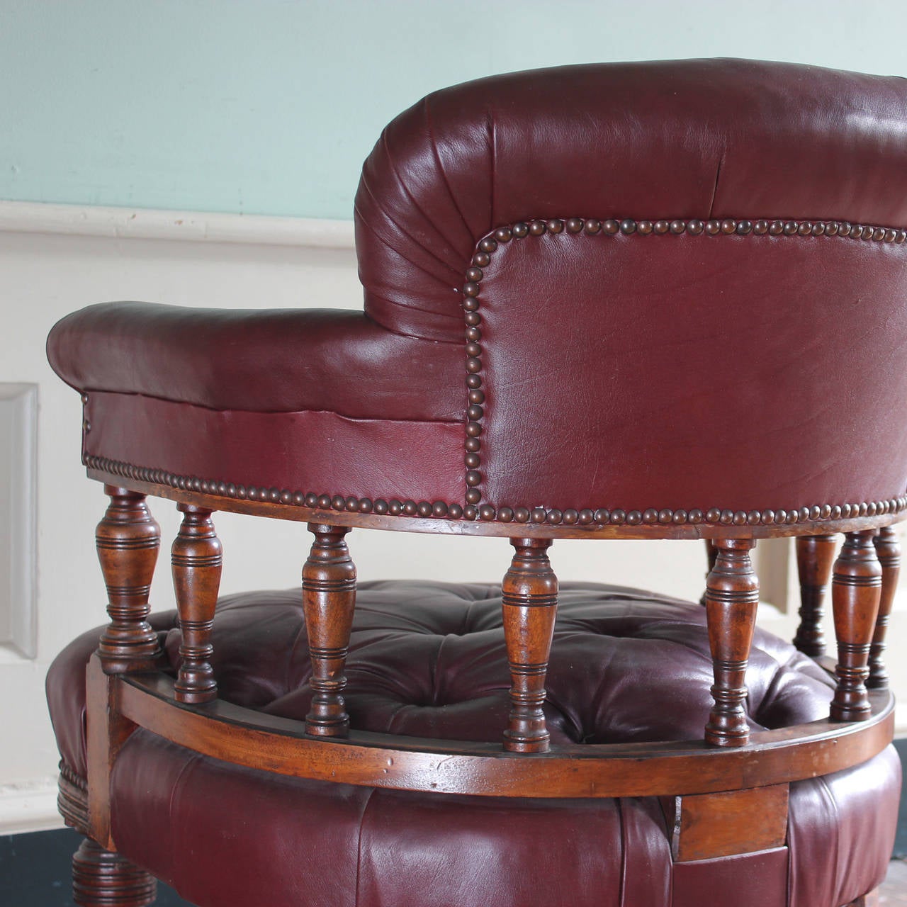 A Victorian Leather Club Chair 3