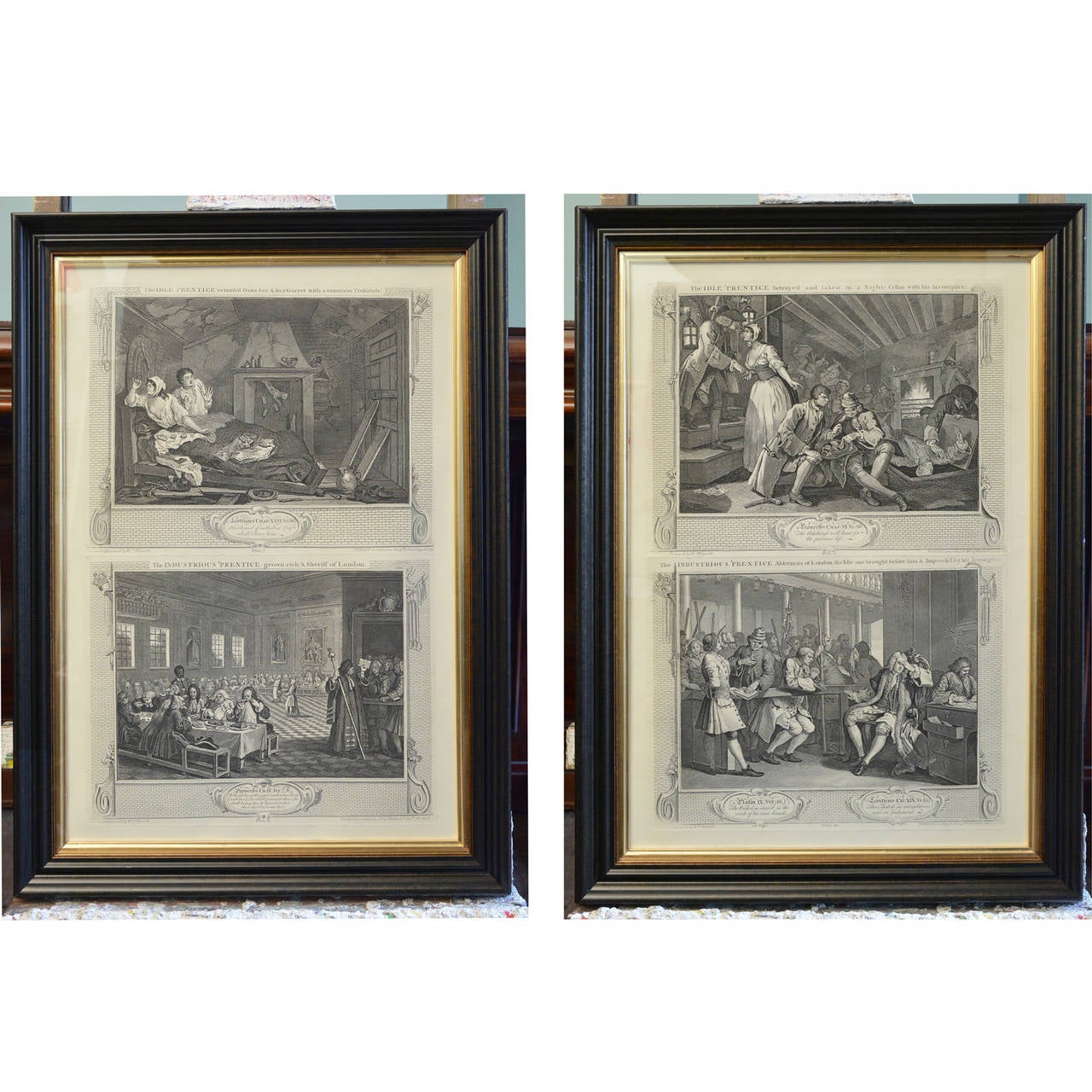 British Industry and Idleness Prints by William Hogarth