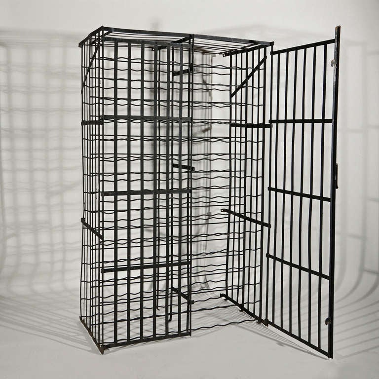 Country French Wrought Iron Wine Cage